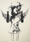 Antony Micallef (b.1975) signed limited edition 28/250 print 'Light Angel Bomber', with Pictures