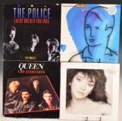 Sixty Rock and Pop LPs including Kate Bush, Queen, Police, Spandau Ballet, Big Country, Simple