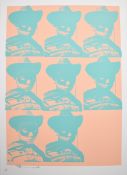 Paul Insect (b.1971) signed limited edition 12/100 screen print 'Multiple Mugshot', with Pictures on