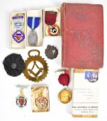 Masonic collection including medals comprising Duke of Sussex Honorable Testimonial Charity and