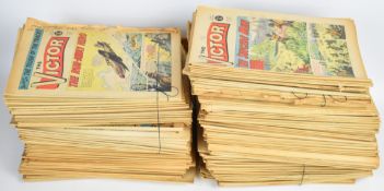 Over two hundred The Victor comics by DC Thompson Publishing, including consecutive runs 1969-1972.