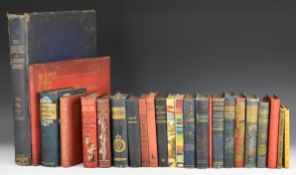 Collection of Victorian and Edwardian decorative bindings, including folio volume of The Graphic