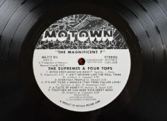 The Supremes and The Four Tops 'The Magnificent 7' (MS 717) USA Motown white label promo LP / disc
