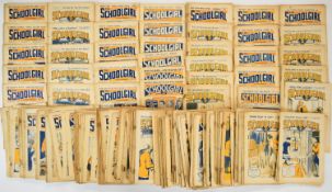 Two hundred and ten issues of The Schoolgirl magazine by The Amalgamated Press Ltd.