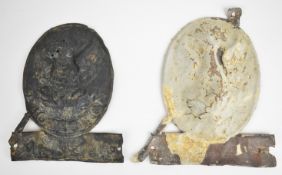 Two Phoenix Insurance Co firemarks (W23G) H24cm