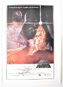 Star Wars Episode IV - A New Hope (1977)  framed print with spurious signatures for George Lucas,