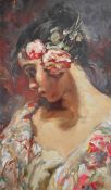 Royo (Spanish, b.1941) signed limited edition (124/275) print Adolescencia, portrait of a woman,