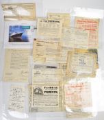 Maritime & Royal Mail ephemera including a Protection from Impressment document issued by the
