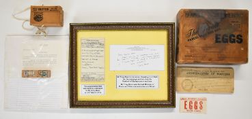 Royal Mail vintage card packaging / mailing box for Butter (Dairy Supply Co. Ltd) 11 x 6 x 6cm,