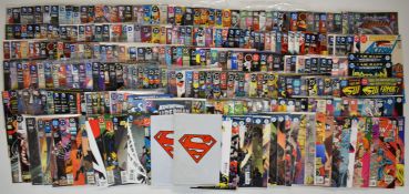 Approximately three hundred Copper and Modern Age DC comics comprising mostly Batman and Superman