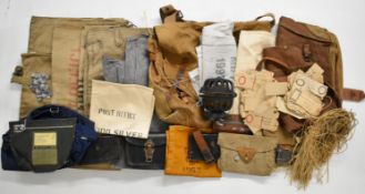 [Postal History] Collection of Royal Mail postal sacks and bags including GPO Hessian sacks 1937,