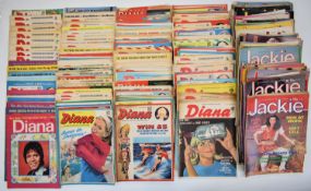 Approximately two hundred and fifty girls comic books/magazines comprising titles Diana and