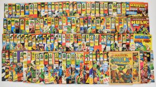 One hundred and twenty issues of The Mighty World of Marvel featuring The Incredible Hulk, Marvel UK