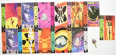 Watchmen comics by DC (1986) comprising issues #1-12 complete plus duplicate, Alan Moore and Dave