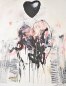 Antony Micallef (b.1975) signed artist's proof numbered X lithograph with gloss finish 'Black Kiss',