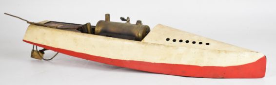 Hobbies Bowman Snipe live steam speedboat with single cylinder oscillating engine. In original