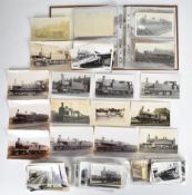 Approximately 300 Victorian and similar railway photographs and postcards to include SECR, Furness