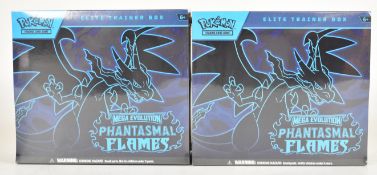 Pokémon TCG - Two Mega Evolution 'Phantasmal Flames' Elite Trainer Box (ETB) sets, both factory