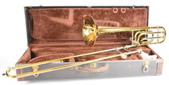 Vincent Bach Stradivarius Model 36 tenor trombone, Elkhart Indiana USA, stamped. 45339 and 7840,