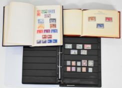 Collection of Commonwealth stamps in Romney springback album and stock page album, good range of