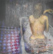 Richard Cartwright (born 1951) pastel Nude Reclining for Soap, signed lower left, 43.5 x 44cm, in