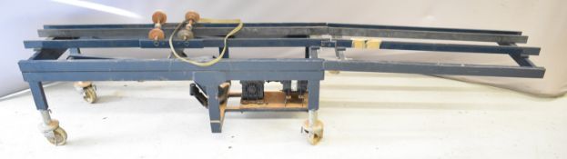 Wheeled display or storage trolley for live steam locomotives, to suit 7¼ inch gauge with a pair