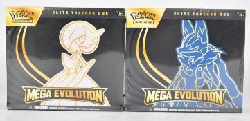 Pokémon TCG - Two Mega Evolution Elite Trainer Box (ETB) sets Gardevoir and Lucario, both factory