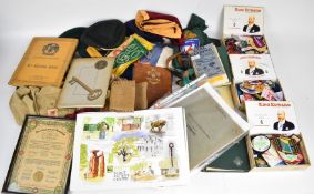 Vintage Scouting memorabilia to include souvenir jamboree pennants for Sutton Coldfield 1957, Bath