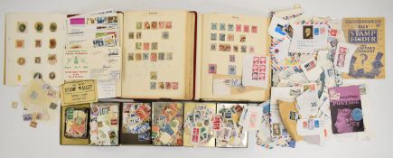 A collection of GB, Commonwealth and foreign stamps in three albums, on album pages and loose in