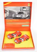 Scalextric Ferrari 330/P4 Monza 1967 two car set, Amon/Bandini and Parks/Scarfiotti, limited edition