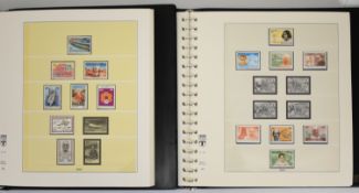 India mint stamp collection in two Lindner pre printed albums 1979-2005, substantially complete