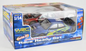 Saicon World Rally Championship (WRC) 1:14 scale radio controlled racing set comprising Subaru