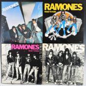 Five Ramones New Wave / Punk Rock LPs comprising self titled, Rocket to Russia (USA pressing),