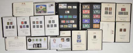 Collection of Harrington & Byrne folders with stamp and coin covers including 2021 Three Kings