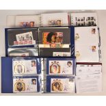 A large collection of Elvis Presley stamps in albums and album pages, includes worldwide sets and