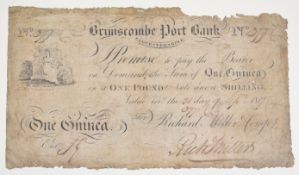 [Local Interest] Brimscombe Port Bank, Gloucestershire for Richard Miller Company One Guinea