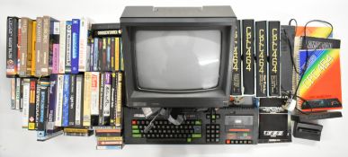 Amstrad CPC 464 64K colour personal computer with monitor, disk drive, additional memory,