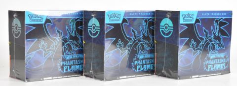 Pokémon TCG - Three Mega Evolution 'Phantasmal Flames' Elite Trainer Box (ETB) sets, all factory