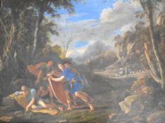 Domenico Garguilo or Micco Spadaro (Italian 1609-1675) attributed Landscape with The Drunkenness