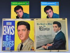 Collection of Elvis Presley records comprising thirty four LPs, twenty two EPs and seventeen 7