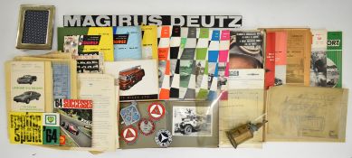 Motoring, commercial vehicle, coachbuilding and similar ephemera and collectables to include