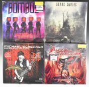 Fourteen Hard Rock / Heavy Metal / Thrash Metal LPs, all new / sealed in shrink wrap, comprising