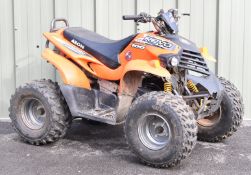 Aeon Cobra 100 Revo 2 child's or small quad bike with kick start petrol engine and orange body