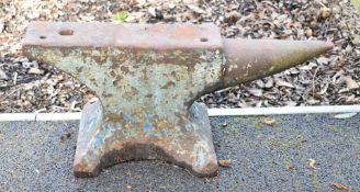 Vintage cast iron blacksmith's anvil, L73 x H31cm