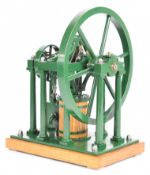 Model James Booth's Rectilinear live steam stationary engine with unusual cross guide system, with