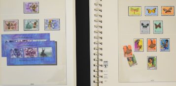 Papua New Guinea mint and used stamp collection in two Lindner pre printed albums 1937-2005, many
