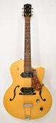 Godin 5th Avenue CW Kingpin II semi acoustic arch top Jazz guitar in natural finish with faux