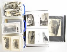 Approximately 1500 industrial, narrow gauge and similar railway photographs and postcards to include