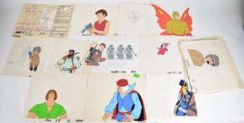 Thirty four He-Man and The Masters of the Universe (MOTU) and The Real Ghostbusters animation cells,