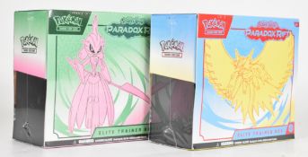 Pokémon TCG - Two Scarlet & Violet 'Paradox Rift' Elite Trainer Box (ETB) sets, both factory